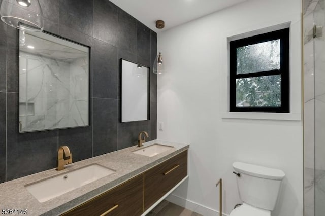 21 W Cliff St, Somerville Boro, NJ 08876 - full bath with double vanity and a marble finish shower