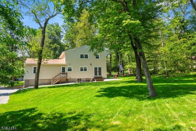 37 Dogwood Dr, Chester Twp, NJ 07930 - back of house featuring a yard