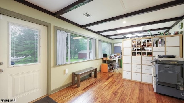 165 Rock Rd W, Green Brook Twp, NJ 08812 - office space with beam ceiling and light wood-type flooring