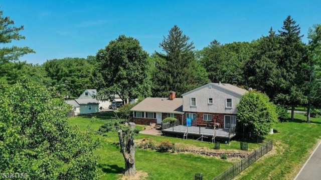 165 Rock Rd W, Green Brook Twp, NJ 08812 - view from above of property with a forest