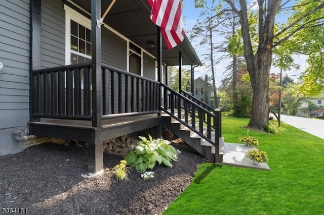 132 Axford Ave, Oxford Twp, NJ 07863 - view of side of home featuring a yard and covered porch