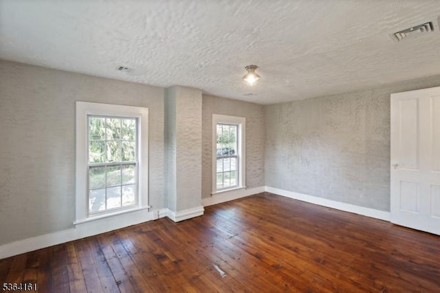 132 Axford Ave, Oxford Twp, NJ 07863 - spare room featuring hardwood / wood-style flooring, baseboards, and a textured ceiling