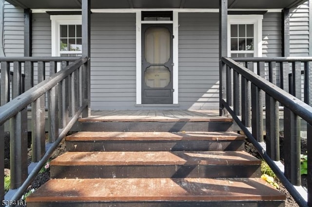 132 Axford Ave, Oxford Twp, NJ 07863 - doorway to property with covered porch