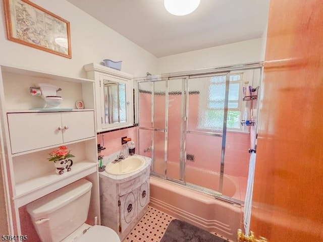 23 Bogle Ave, North Arlington Boro, NJ 07031 - full bathroom with enclosed tub / shower combo and vanity