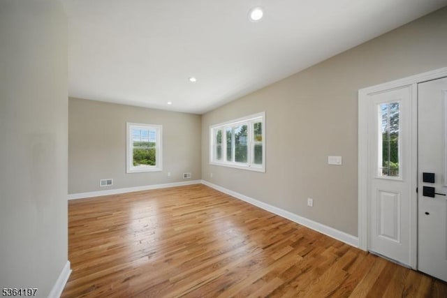 181 Randolph Ave, Mine Hill Twp, NJ 07803 - entryway with light wood-style flooring and recessed lighting