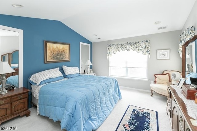 3 Indigo Rd, Allamuchy Twp, NJ 07840 - bedroom featuring vaulted ceiling and light carpet
