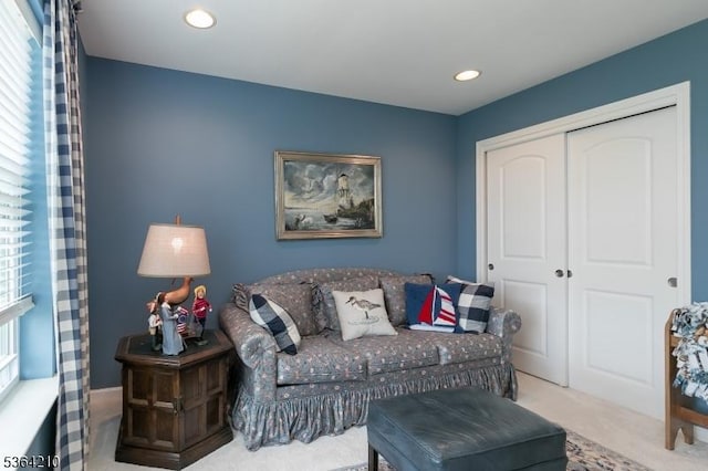 3 Indigo Rd, Allamuchy Twp, NJ 07840 - carpeted living room with plenty of natural light and recessed lighting
