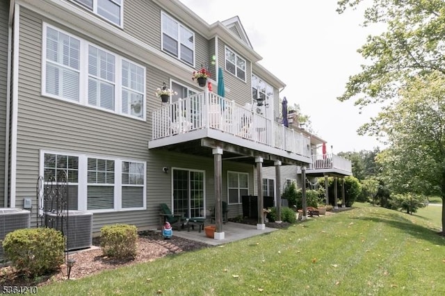 3 Indigo Rd, Allamuchy Twp, NJ 07840 - back of house featuring a yard, a patio, and a deck