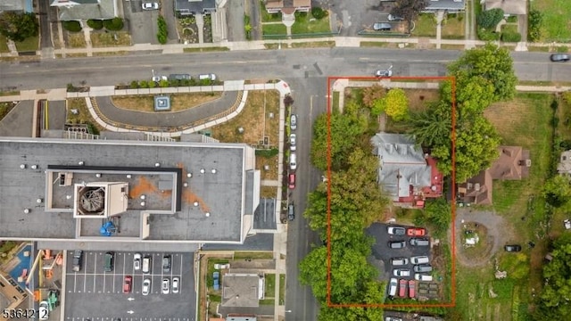 129 S Munn Ave, East Orange City, NJ 07018 - aerial perspective of suburban area with property boundaries highlighted