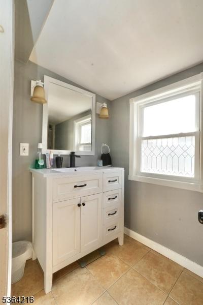 214 Franklin Ave, Seaside Heights Boro, NJ 08751 - bathroom featuring tile patterned floors and vanity