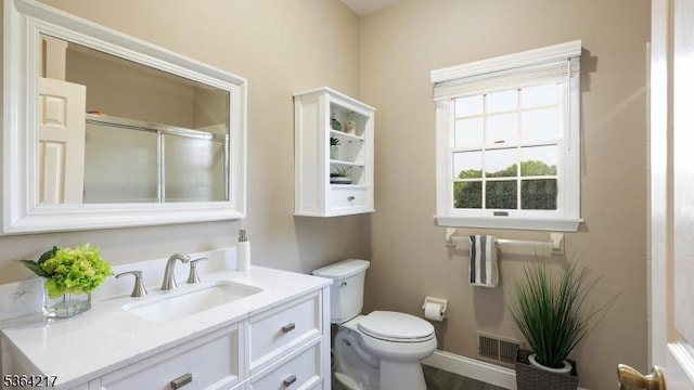 74 Oxford Pl, Hillsborough Twp, NJ 08844 - bathroom with vanity and a shower with shower door