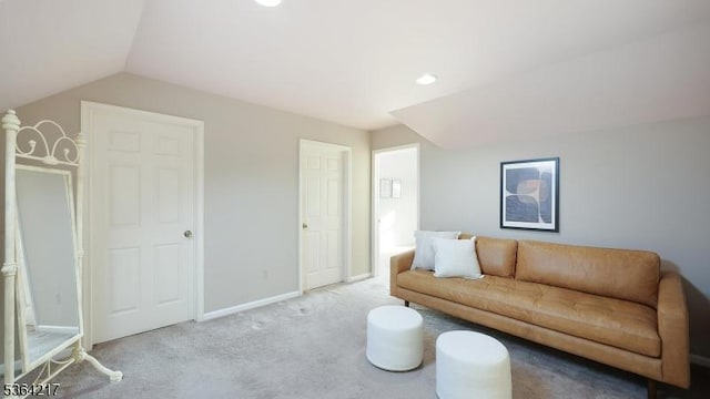 74 Oxford Pl, Hillsborough Twp, NJ 08844 - living room with light colored carpet and vaulted ceiling