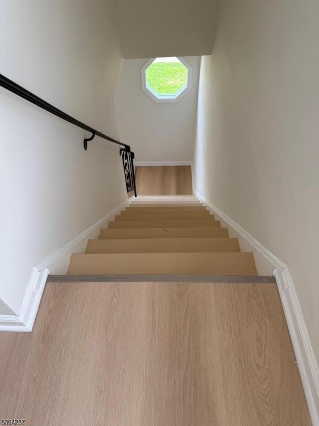33 Fisher Ave, Bound Brook Boro, NJ 08805 - staircase featuring baseboards