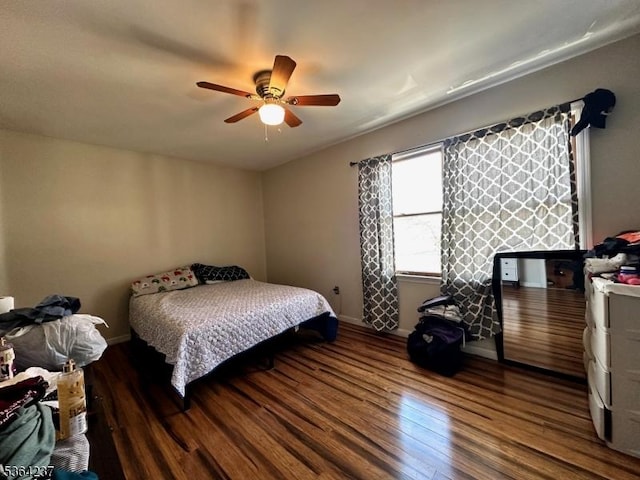 33 Fisher Ave, Bound Brook Boro, NJ 08805 - bedroom featuring wood finished floors and a ceiling fan