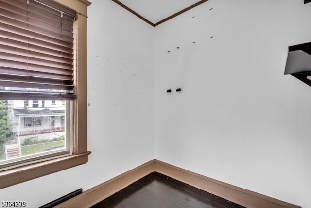 1332 Maple Ter, Rahway City, NJ 07065 - detailed view of ornamental molding and wood finished floors