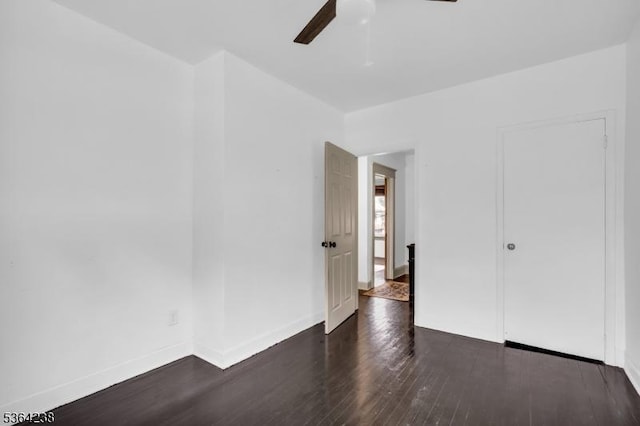 1332 Maple Ter, Rahway City, NJ 07065 - unfurnished bedroom with wood finished floors and a ceiling fan