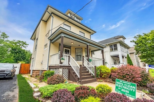 1332 Maple Ter, Rahway City, NJ 07065 - traditional style home featuring covered porch