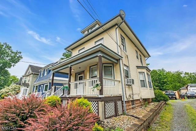 1332 Maple Ter, Rahway City, NJ 07065 - traditional style home featuring a porch and cooling unit