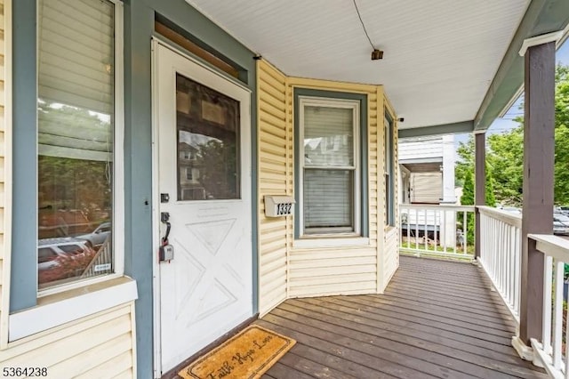 1332 Maple Ter, Rahway City, NJ 07065 - view of wooden porch