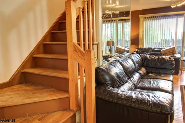 6 Essex St Unit F-32, Belleville Twp, NJ 07109 - stairway with wood finished floors