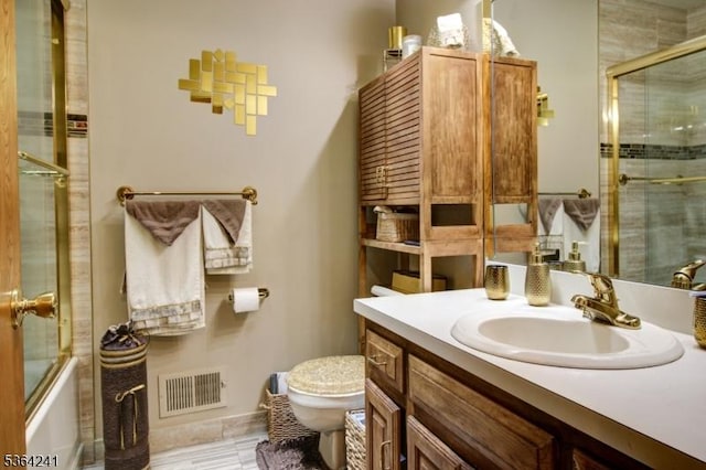 6 Essex St Unit F-32, Belleville Twp, NJ 07109 - full bathroom with vanity and combined bath / shower with glass door