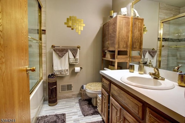 6 Essex St Unit F-32, Belleville Twp, NJ 07109 - bathroom with vanity and combined bath / shower with glass door