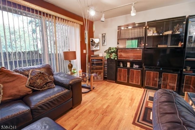 6 Essex St Unit F-32, Belleville Twp, NJ 07109 - living area featuring wood finished floors and track lighting
