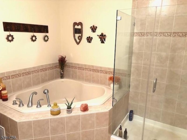 28 Ridgeview Ln, Mount Arlington Boro, NJ 07856 - full bathroom with a bath and a shower stall