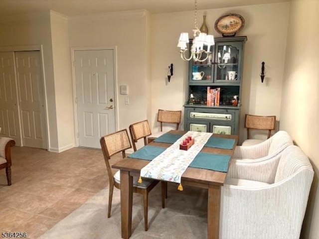 28 Ridgeview Ln, Mount Arlington Boro, NJ 07856 - dining area featuring a chandelier