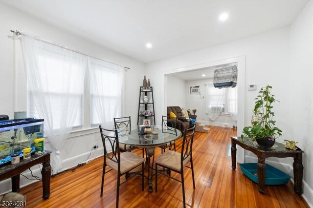 684 Harrison St, Rahway City, NJ 07065 - dining room with light wood finished floors and recessed lighting