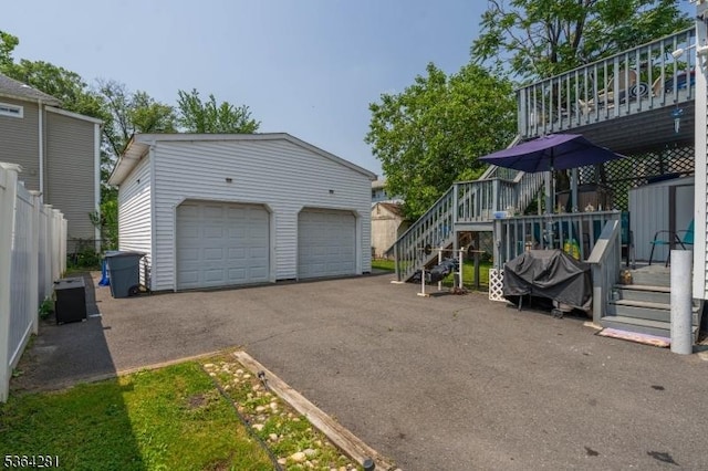 684 Harrison St, Rahway City, NJ 07065 - view of detached garage