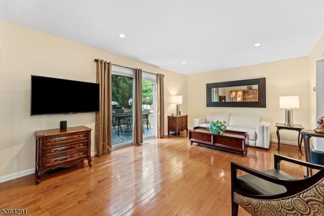 1200 Springfield Ave Unit 3A, New Providence Boro, NJ 07974 - living area featuring wood-type flooring and recessed lighting
