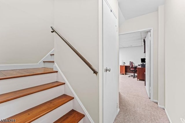 1200 Springfield Ave Unit 3A, New Providence Boro, NJ 07974 - staircase featuring carpet floors