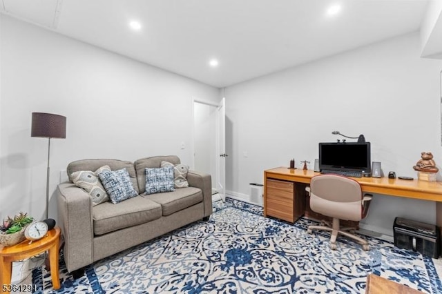 1200 Springfield Ave Unit 3A, New Providence Boro, NJ 07974 - home office with recessed lighting and baseboards