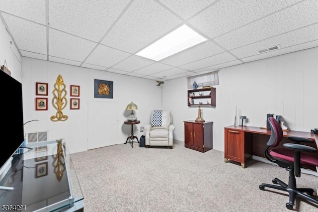1200 Springfield Ave Unit 3A, New Providence Boro, NJ 07974 - office area with carpet floors and a drop ceiling