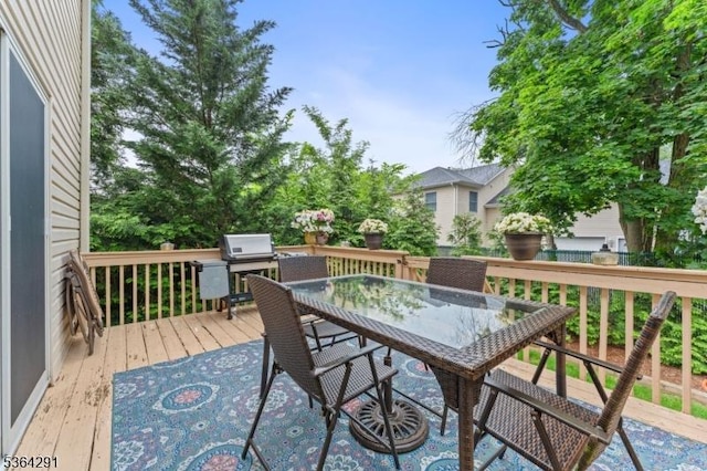 1200 Springfield Ave Unit 3A, New Providence Boro, NJ 07974 - wooden deck with outdoor dining area