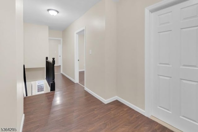 158 Catherine St Unit A/B, Elizabeth City, NJ 07201 - hallway featuring an upstairs landing and dark wood finished floors