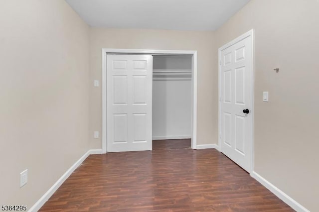 158 Catherine St Unit A/B, Elizabeth City, NJ 07201 - unfurnished bedroom featuring wood finished floors and a closet