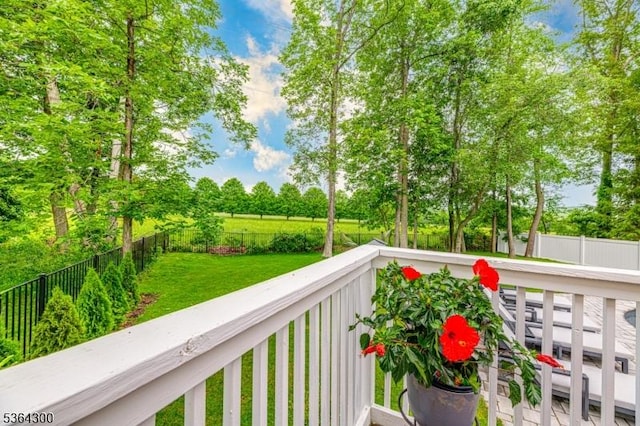 1 Warwick Dr, Washington Twp, NJ 07853 - balcony featuring view of wooded area