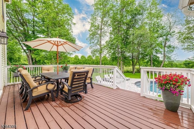 1 Warwick Dr, Washington Twp, NJ 07853 - deck with outdoor dining space