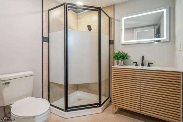9 Somerset Pl, West Milford Twp, NJ 07480 - bathroom featuring a stall shower, vanity, and tile patterned flooring