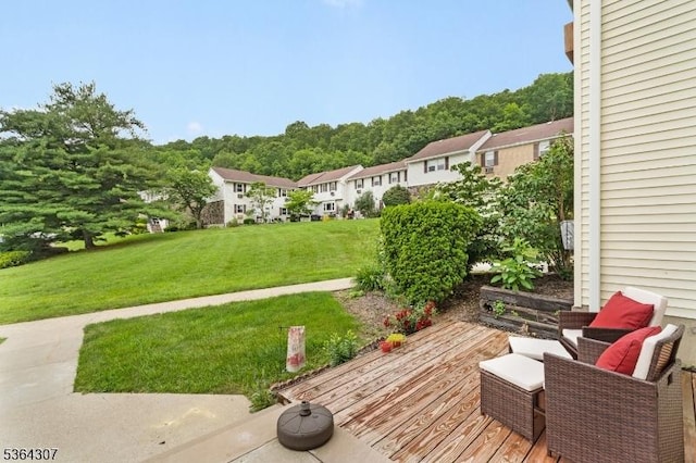 322 Richard Mine Rd Unit H3, Rockaway Twp, NJ 07885 - wooden terrace with a yard