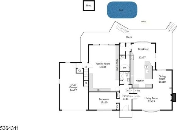 2242 Shawnee Path, Scotch Plains Twp, NJ 07076 - view of home floor plan