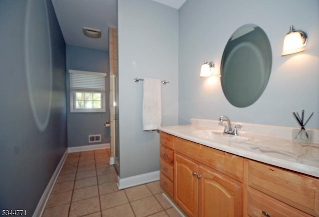 58 Greenbrook Rd, Green Brook Twp, NJ 08812 - bathroom featuring vanity and tile patterned floors