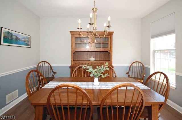 58 Greenbrook Rd, Green Brook Twp, NJ 08812 - dining space featuring a chandelier and wood finished floors