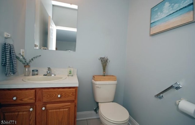 58 Greenbrook Rd, Green Brook Twp, NJ 08812 - half bath with vanity and tile patterned flooring