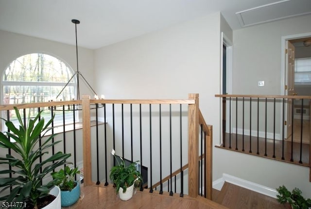 58 Greenbrook Rd, Green Brook Twp, NJ 08812 - stairway with wood finished floors and baseboards