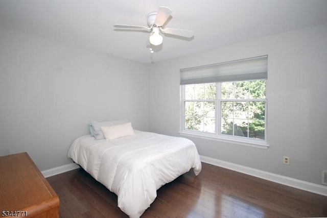 58 Greenbrook Rd, Green Brook Twp, NJ 08812 - bedroom with wood finished floors and ceiling fan