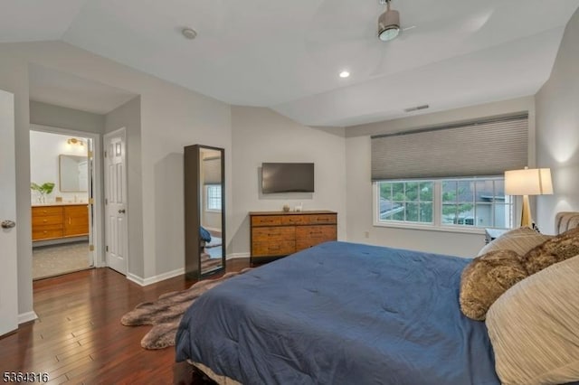 7 Whalen Ct, West Orange Twp, NJ 07052 - bedroom featuring wood finished floors, vaulted ceiling, and recessed lighting