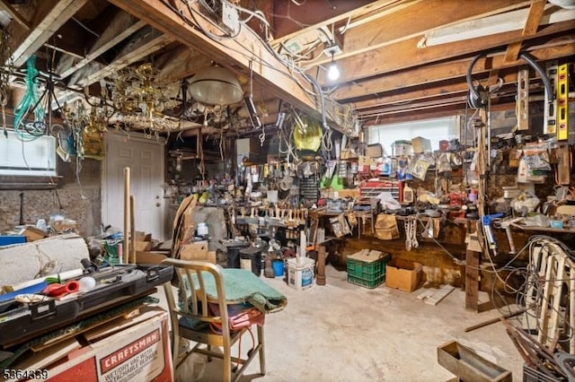 87 S Ridgedale Ave, East Hanover Twp, NJ 07936 - miscellaneous room featuring concrete floors